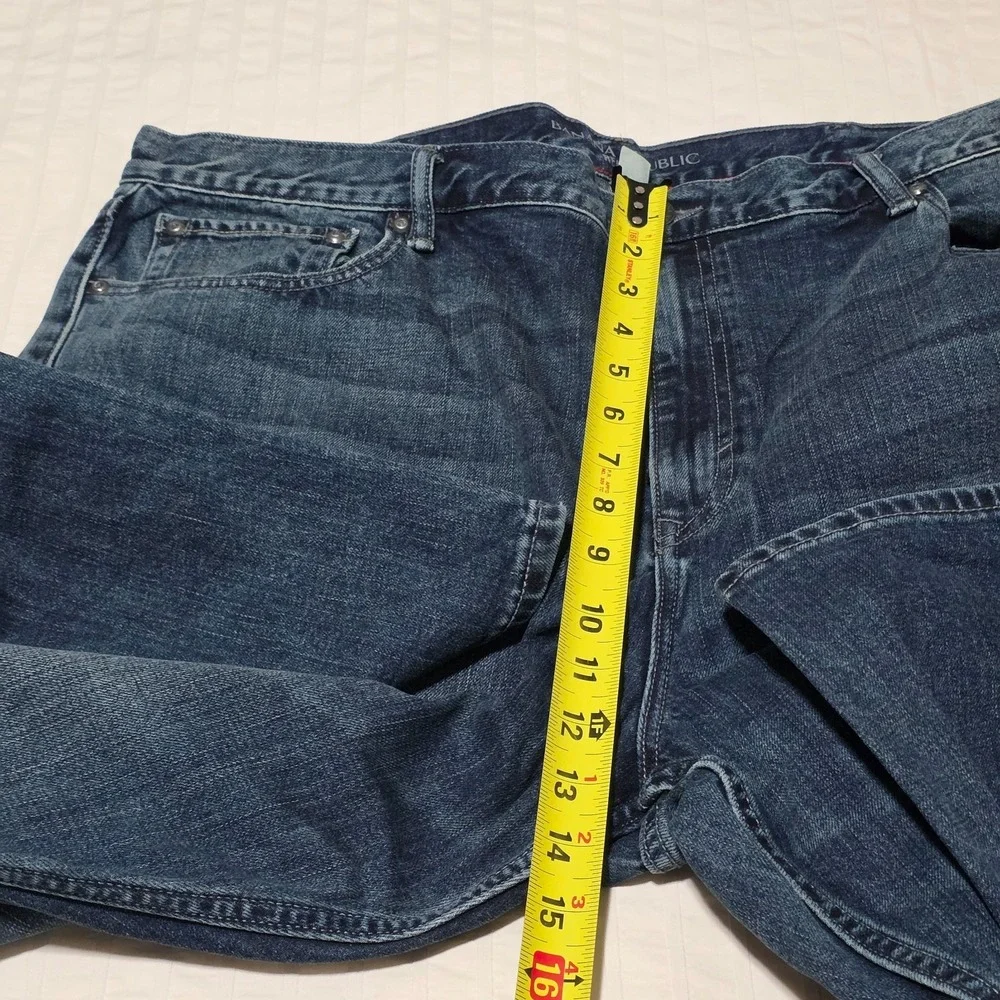 Banana Republic Traveler Mens 40x34‎ Straight Fit Denim Jeans Blue